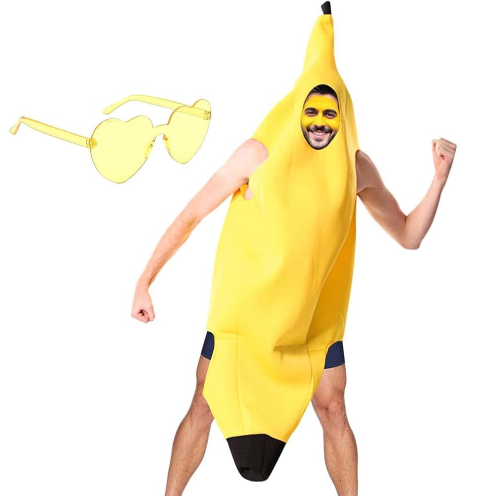 Banana Costume, Halloween Costume, Funny Outfit Halloween Parties and Events
